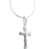 crucifix budded cross jesus christ 925 silver