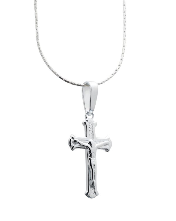 crucifix budded cross jesus christ 925 silver