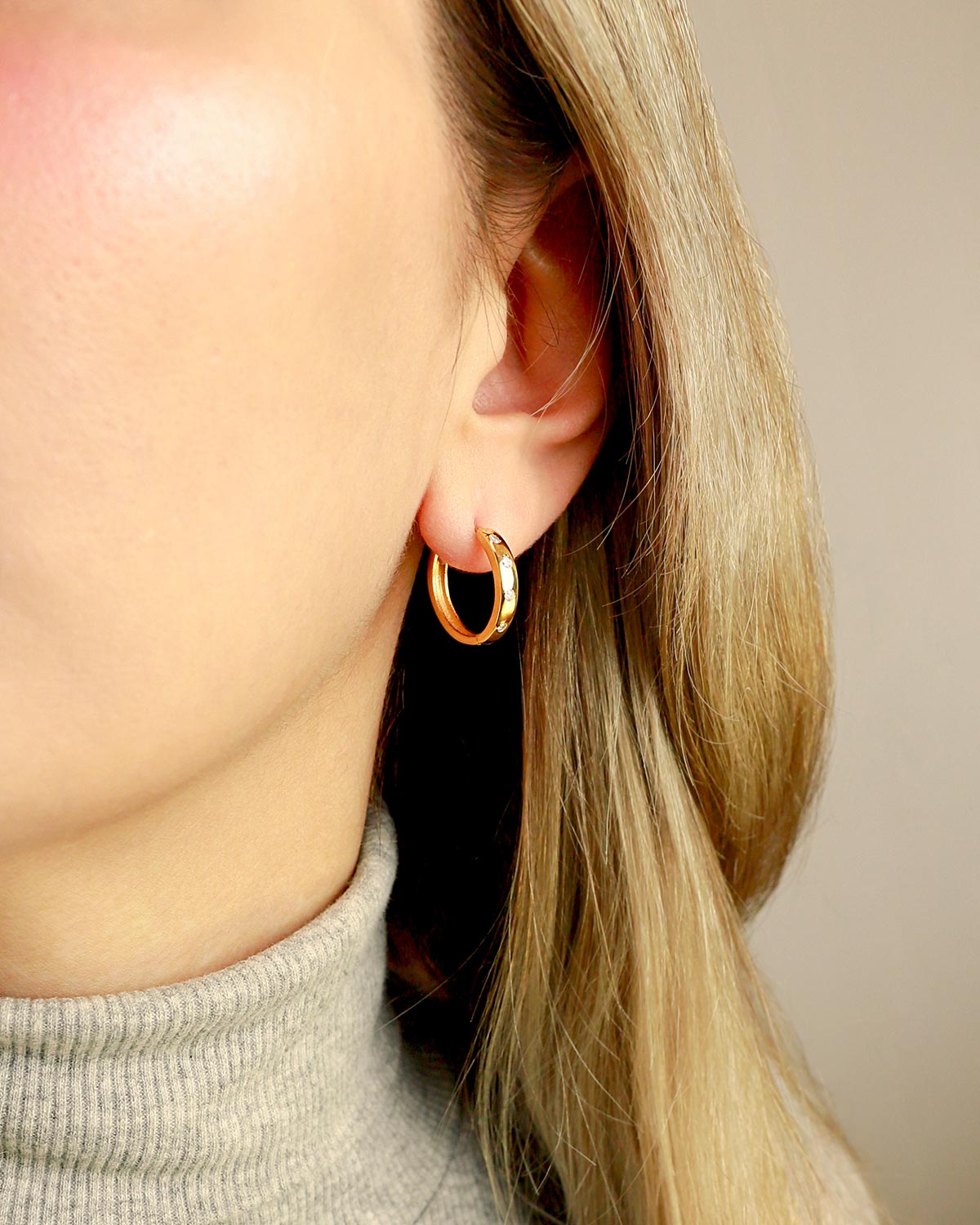 24k gold hoop earrings