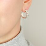 925 sterling silver chunky huggie earring