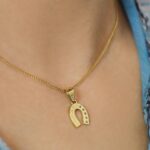 Hufeisen Halskette gold vermeil 24K