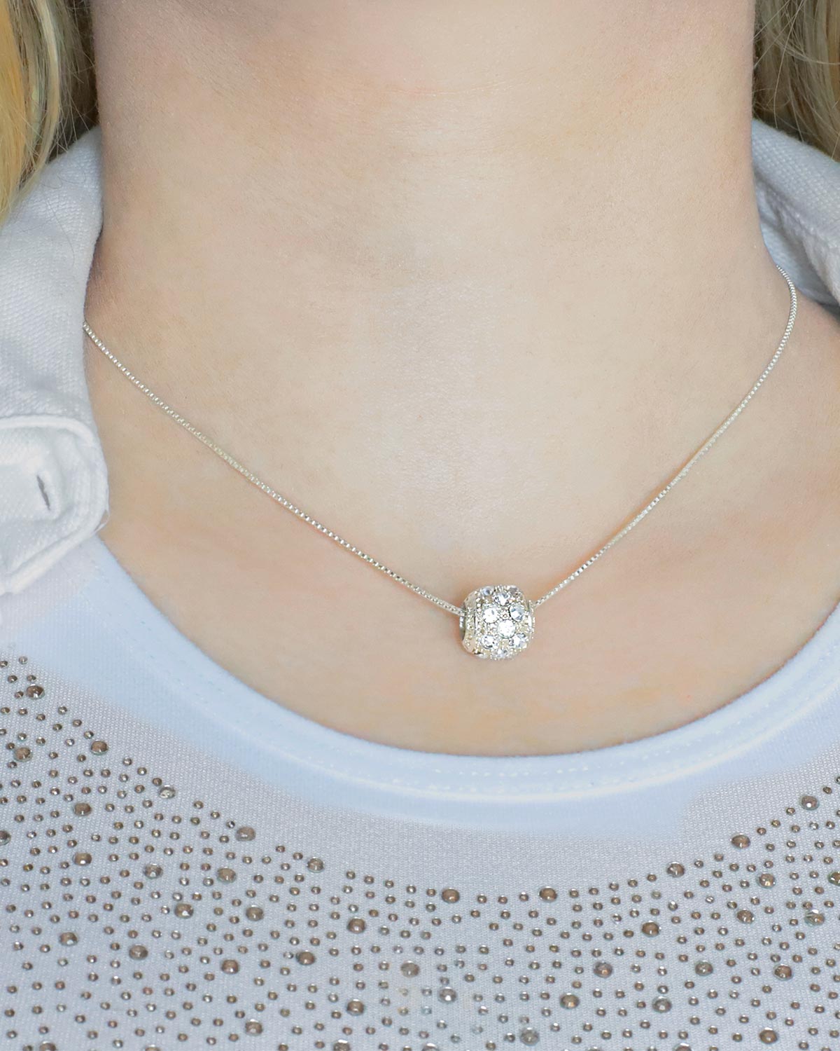 Kugel Anhänger Sterling Silber 925