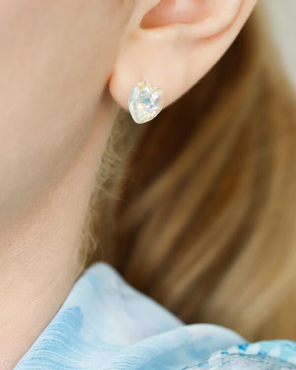 blue swarovski earrings 925 silver