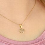 dainty delicate necklace gold