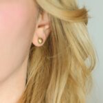 diamond cut earrings studs gold