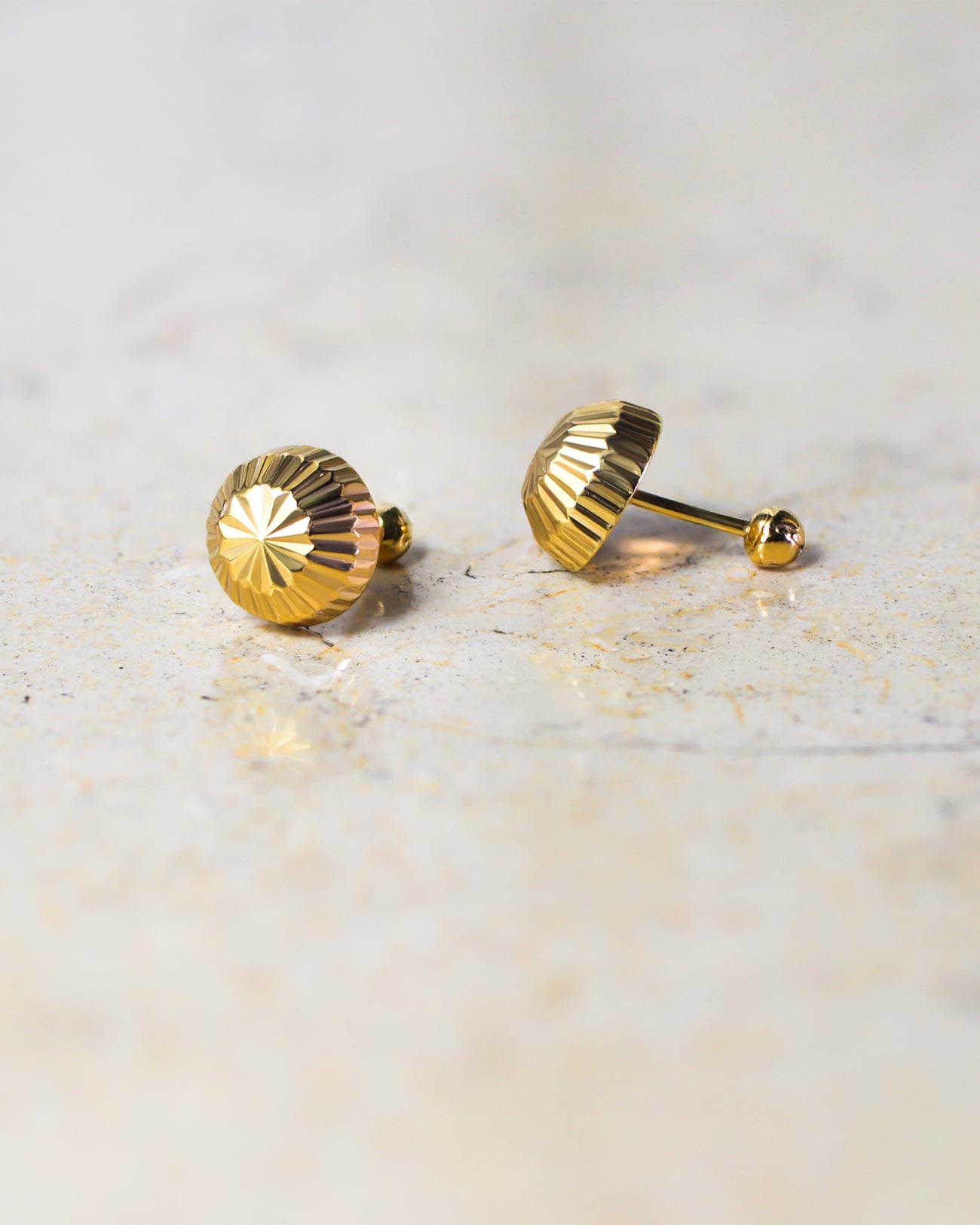 diamond cut stud earrings sterling silver 925