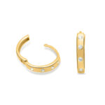gold vermeil hoop earrings