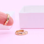 hoop earrings 2 cm diameter gold plated sterling silver