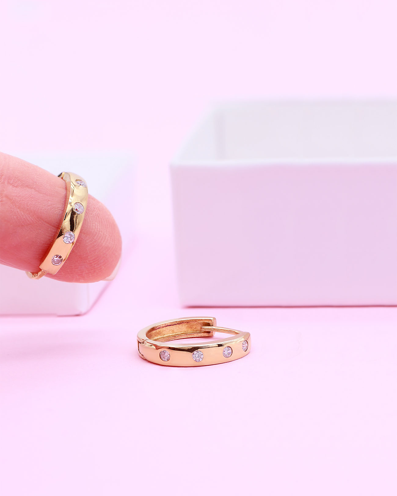 hoop earrings 2 cm diameter gold plated sterling silver