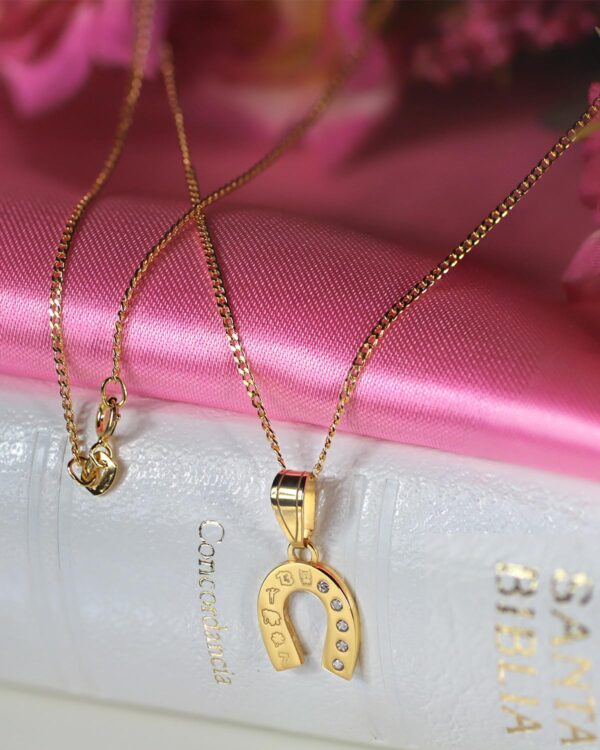 lucky charm necklace 24k gold vermeil