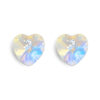 swarovski heart earrings 925 silver