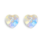 swarovski heart earrings 925 silver