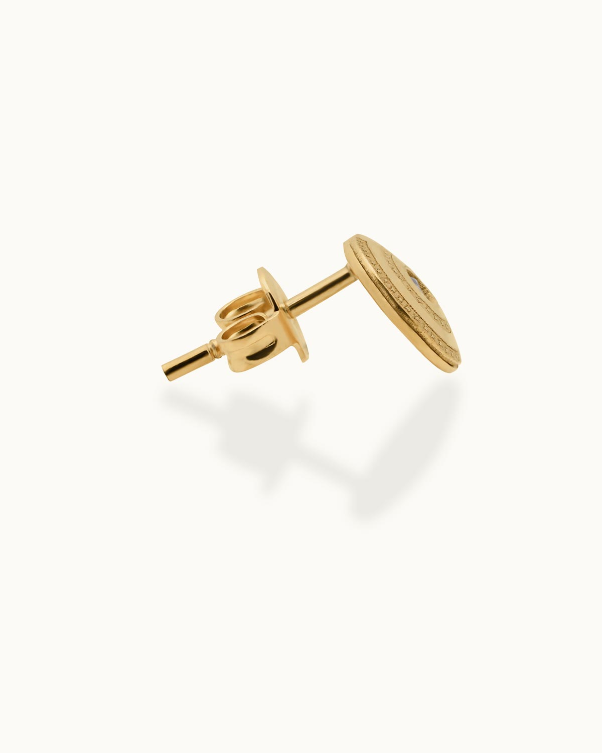 side ear studs push backs gold