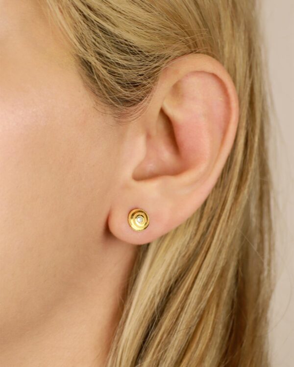 small dainty gold earrings discreet