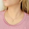 small heart necklace gold vermeil 925 silver