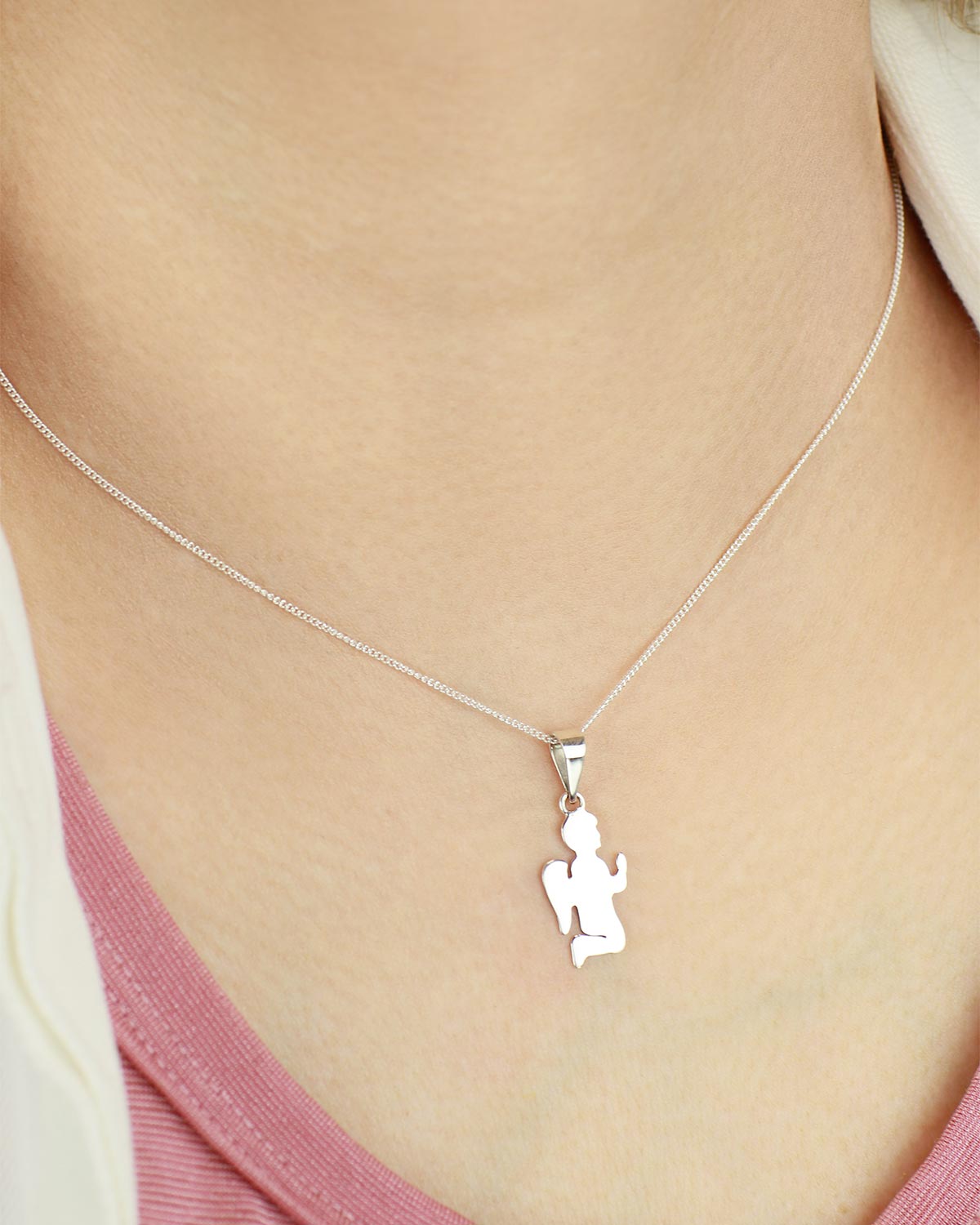 angel necklace 925 sterling silver