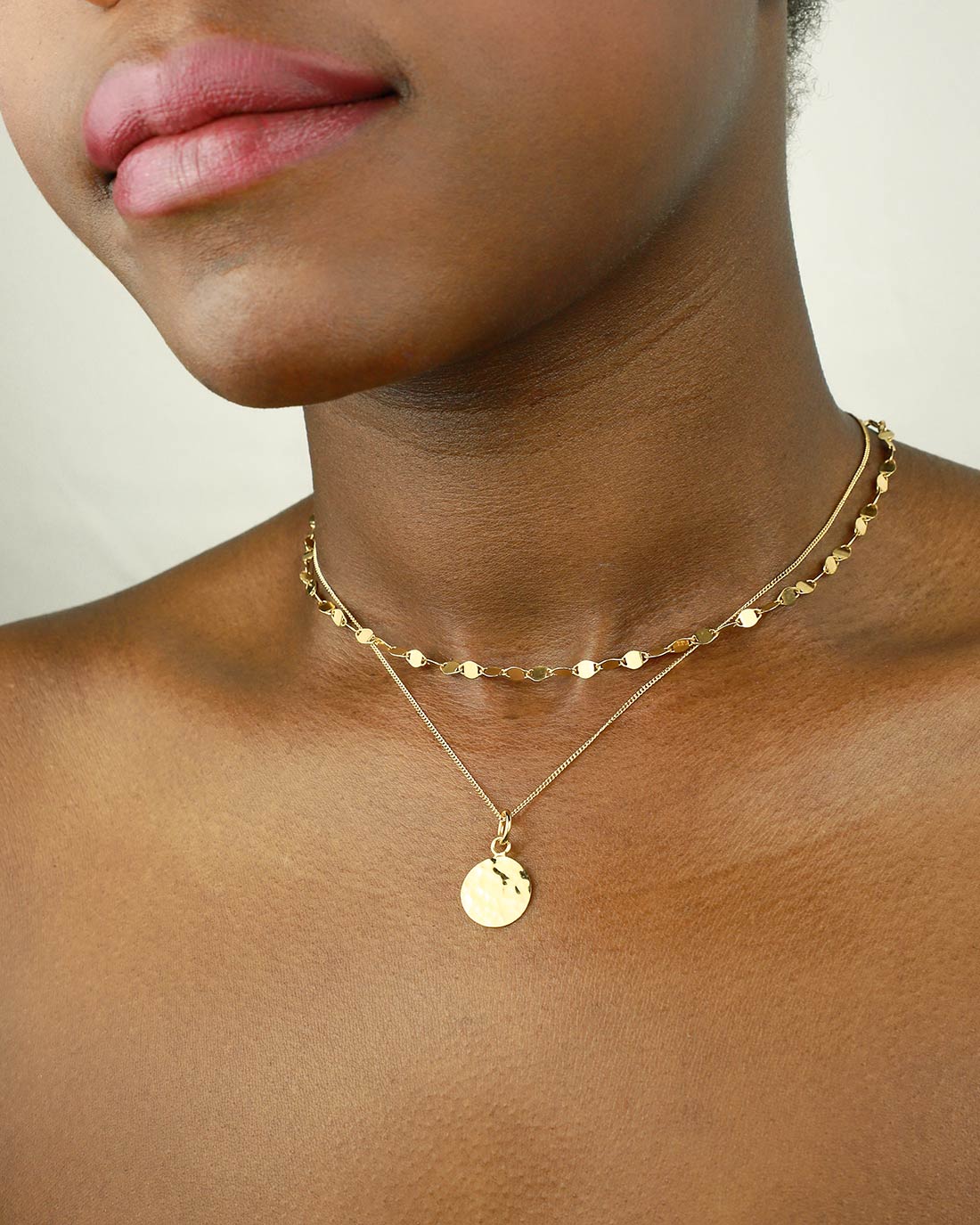 Coin choker necklace gold discount