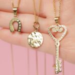 gold coin pendant centenario vermeil