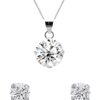 jewelry set silver 925 necklace and earrings