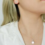 schmuckset rund zriconia 925 silber