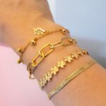 Armbänder schön echtes Gold 925 Silber