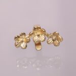 earcuff flowers gold vermeil
