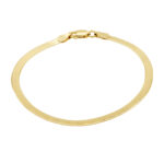 herringbone bracelet gold vermeil 925 silver