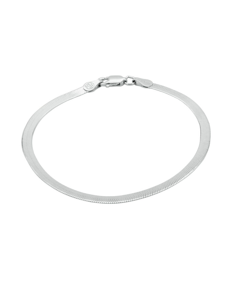 herringbone bracelet silver 925 sterling