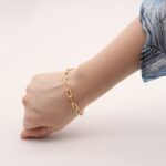 link bracelet gold 925 sterling silver