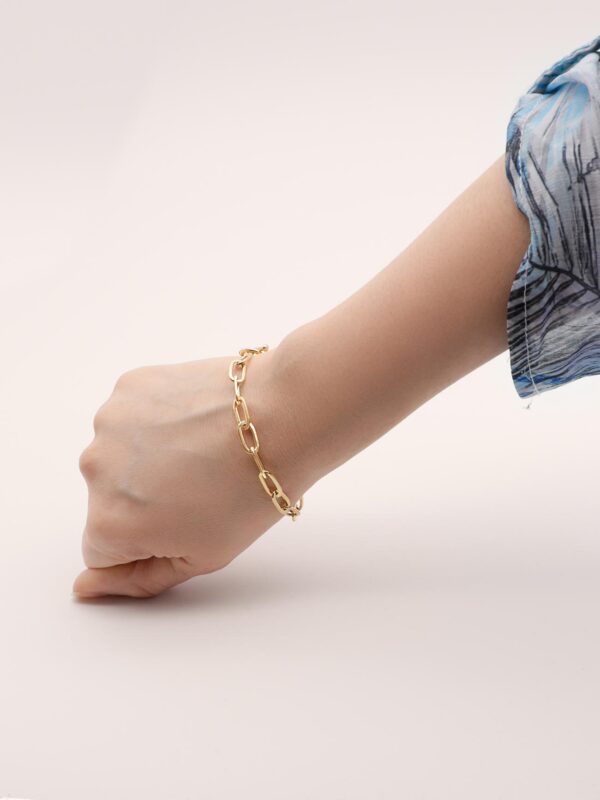 link bracelet gold 925 sterling silver