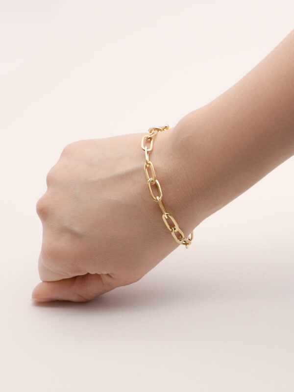 link bracelet gold chain