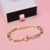 link bracelet gold vermeil high quality