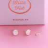 Blitz Fab hammered stud earrings 925 silver