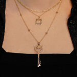 Halsketten layering gold