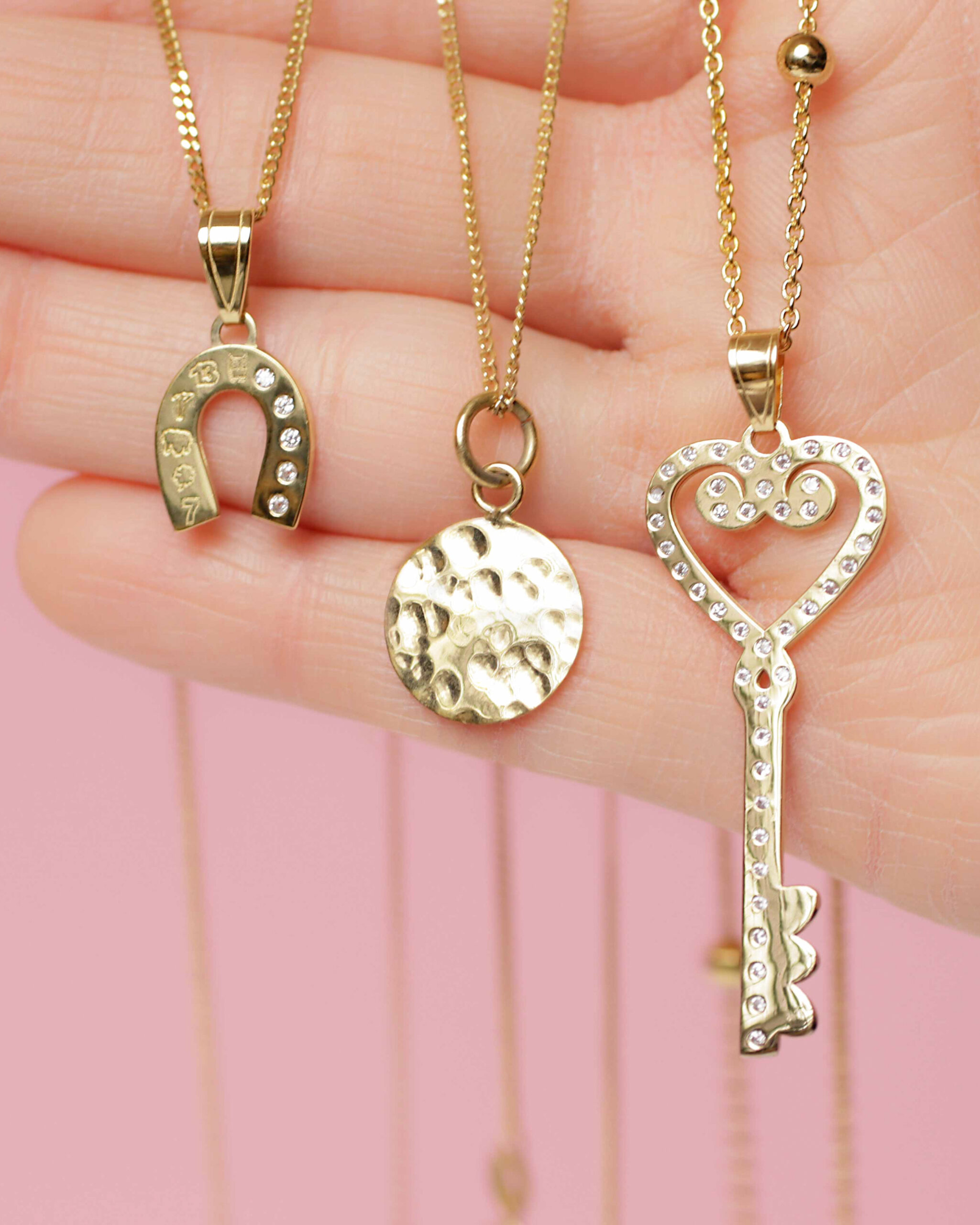 Halsketten layering schlüssel Halskette