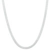 herringbone silver necklace snake necklace 925 sterling silver