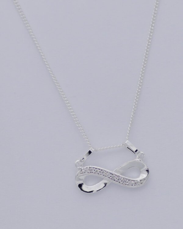 infinity necklace endless 925 silver