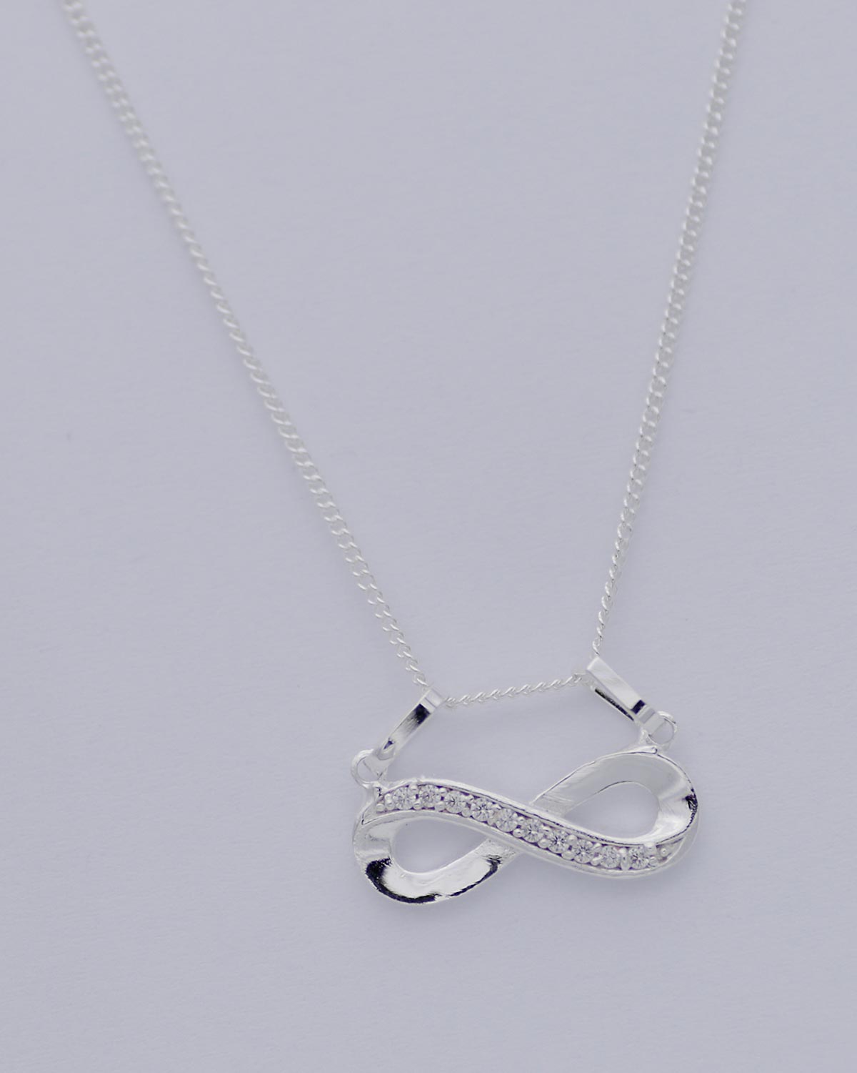 infinity necklace endless 925 silver