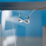 infinity pendant zirconia swarovski 925 silver
