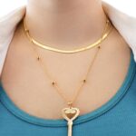 key necklace gold 24k