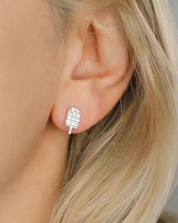 popsicle stud earrings 925 sterling silver