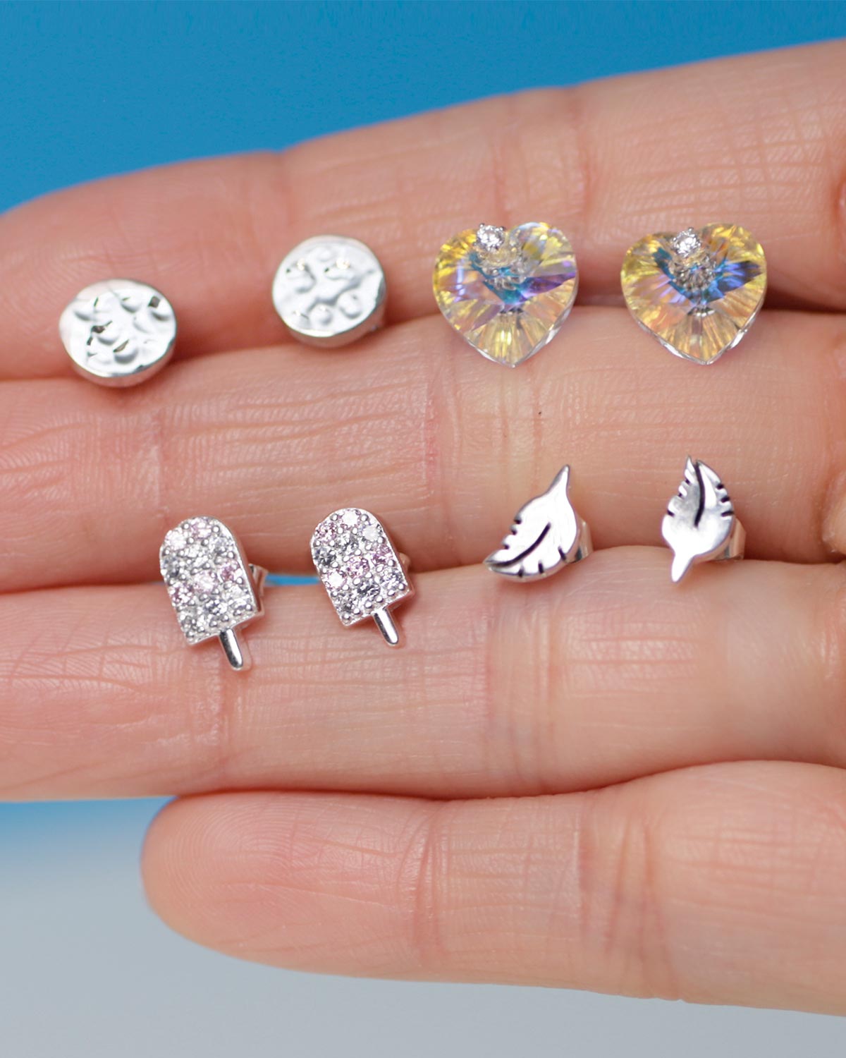 sterling silver earrings studs 925