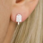 zirconia earrings silver 925