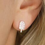 zirconia stud earrings 925 sterling silver
