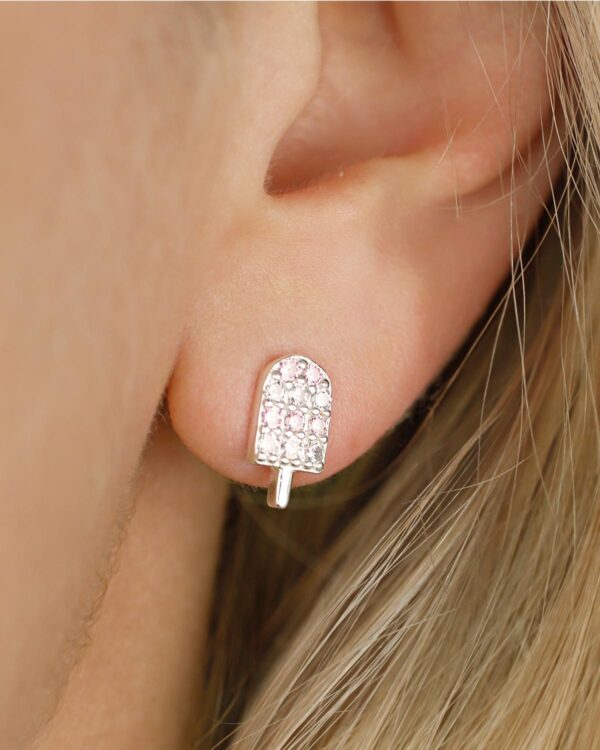 zirconia stud earrings 925 sterling silver