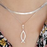 Jesus fisch symbol 925 sterling silber