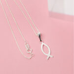 Jesus fish symbol 925 sterlingsilver