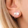 star ear climber 925 silver sterling