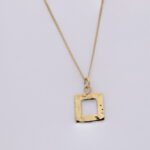 viereckig quadratisch Anhänger 925 Sterlingsilber kette