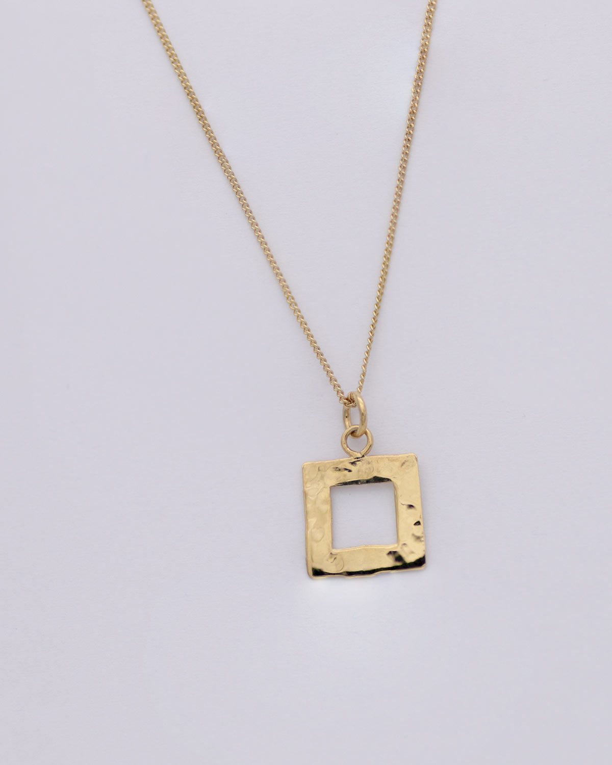 viereckig quadratisch Anhänger 925 Sterlingsilber kette